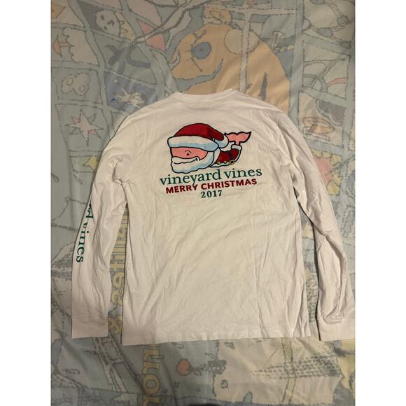Retro Vineyard Vines 2017 Christmas Long Sleeve Tee - Picture 2 of 3